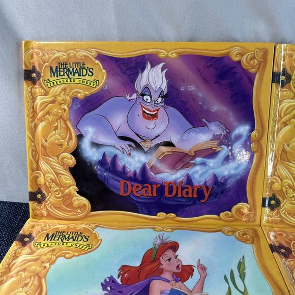Disneys Little Mermaid’s Treasure Chest Series Lot of 6 Hardcover Grolier 1990's - Picture 2 of 16